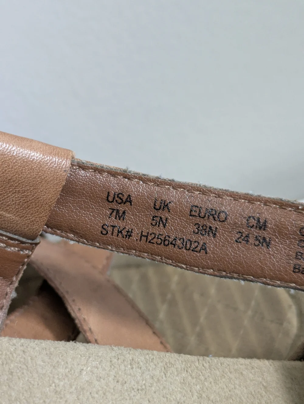 Brown Hush Puppies Leather-Style Women's Slingback Wedge Sandals - Picture 6 of 10